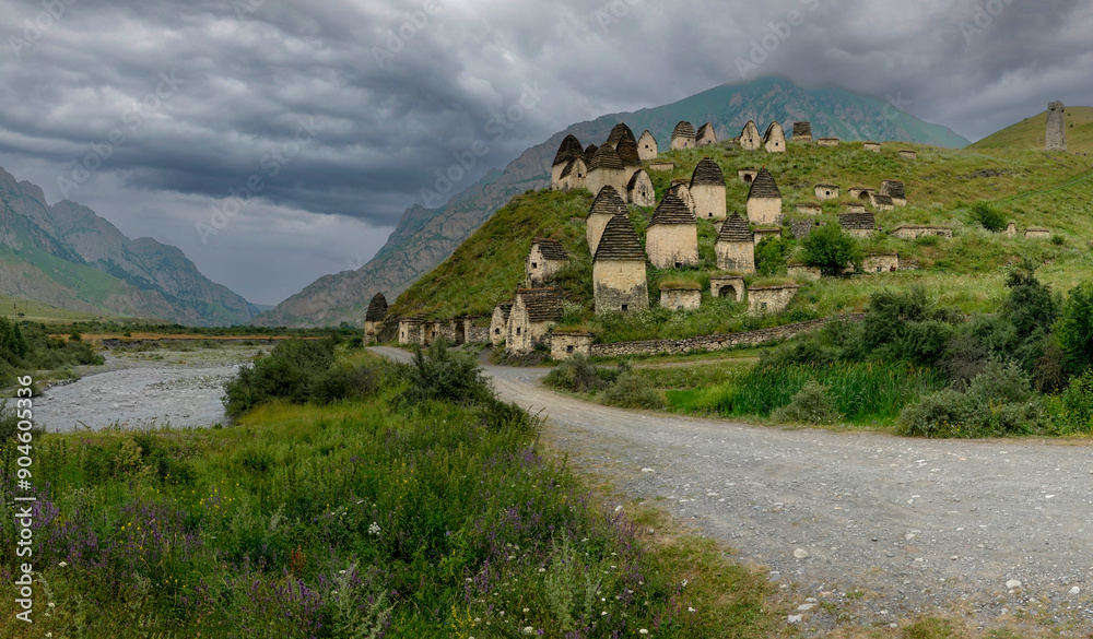 Dargavs necropolis in North Ossetia