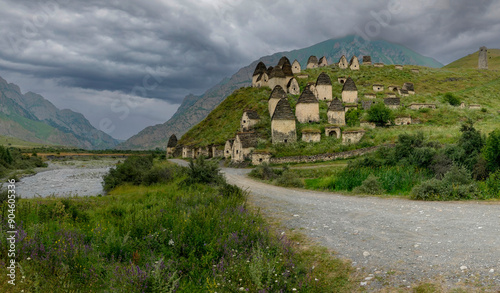Obraz na płótnie Dargavs necropolis in North Ossetia w salonie