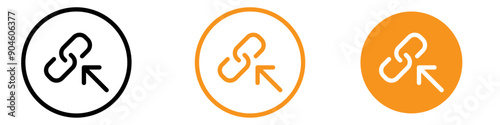 Backlink SEO Icon Set Essential Search Engine Optimization Symbols for Digital Marketing
