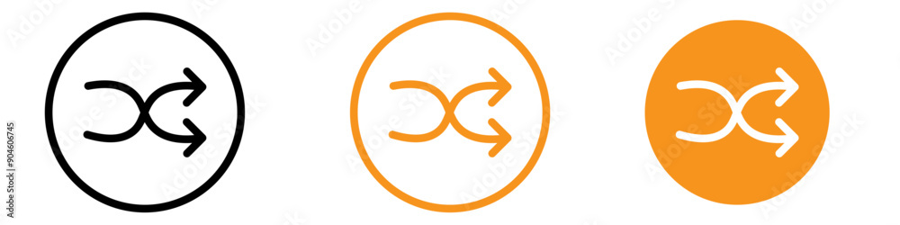 Shuffle Icon Set Music and Playback Illustrations for Digital Media and Entertainment Shuffle Icon Set Music and Playback Illustrations for Digital Media and Entertainment