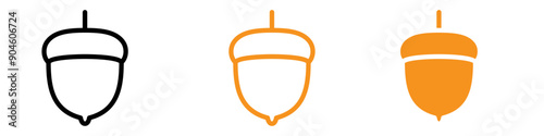 Hazelnut Icon Set Nut Illustrations for Food and Culinary Projects