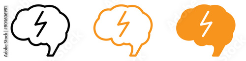 Epilepsy Icon Set Medical Condition Illustrations for Health Awareness and Support