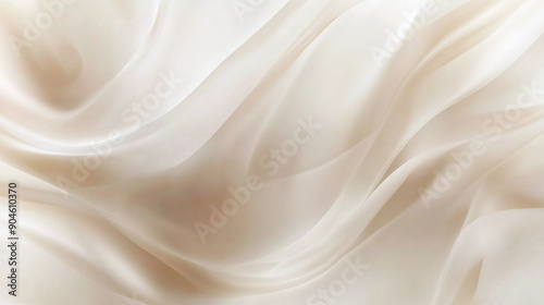 Abstract Background With White Fabric Drapes