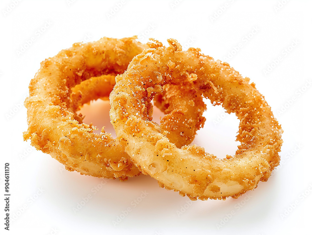 fried breaded onion ring isolated white fried breaded onion ring isolated white