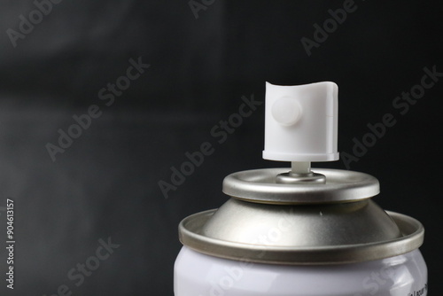 close up of paint can spray nozzle