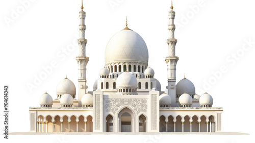 A large white building with a dome on top