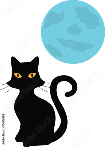 Vector Black Cat