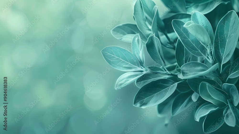 Green Leaves with Soft Bokeh Green Leaves with Soft Bokeh