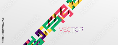 Color bend lines with shadow texture effect. Vector Illustration For Wallpaper, Banner, Background, Card, Book Illustration, landing page