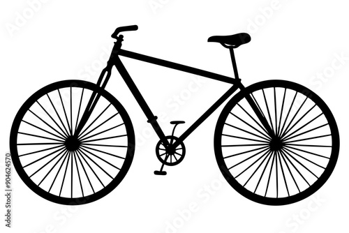 bicycle icon, bicycle vector silhouette illustration