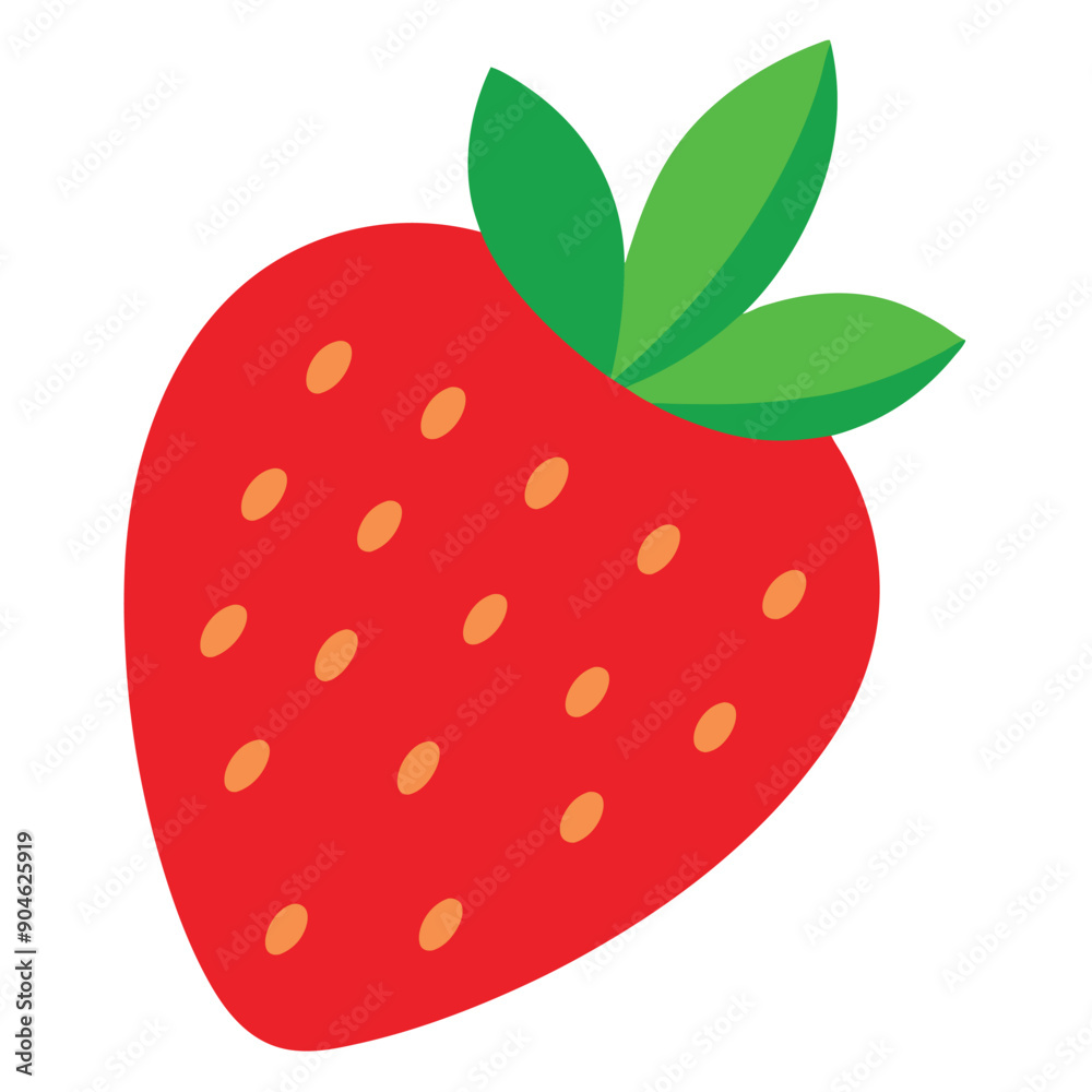 Obraz premium Strawberry Sweet Illustration Vector Design