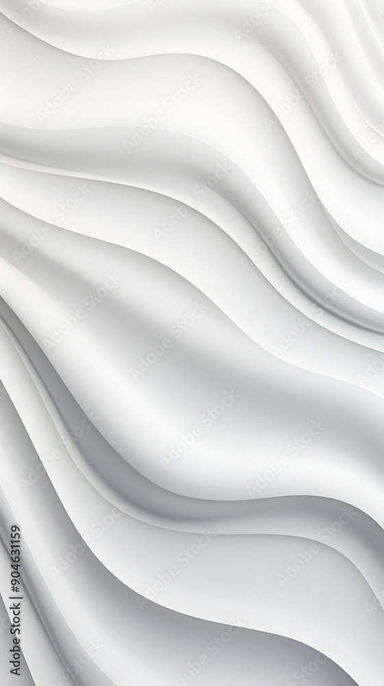 Fototapeta premium Digital white wave curve sculpture abstract graphic poster background