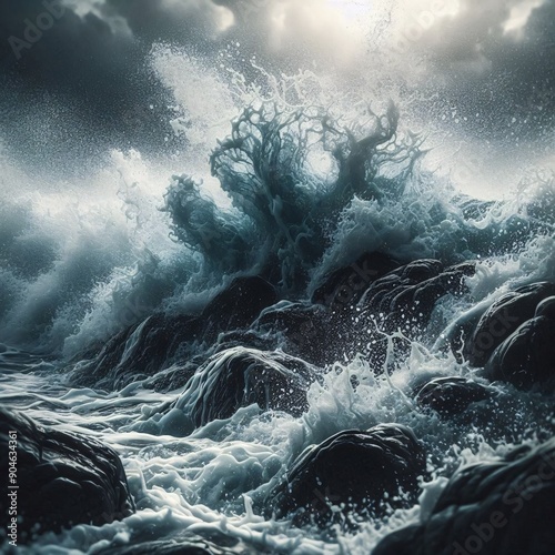 Ocean's Lullaby: Waves Crashing