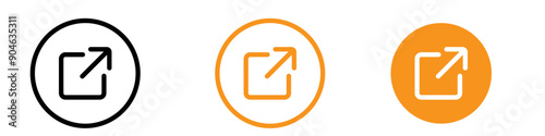 Interactive External Link Icon for Website and Hyperlink Graphics Essential for Representing External Connections and Redirects