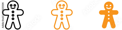 Fun Man Cookie Icon for Bakery and Dessert Graphics Perfect for Representing Man-Shaped Cookies and Baked Goods