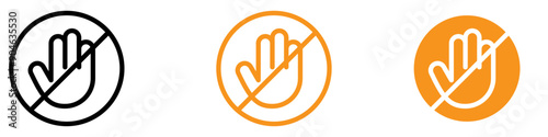 Anti-Violence Stop Violence Icon for Social Awareness and Safety Graphics Perfect for Representing Anti-Violence Campaigns and Safety Messages