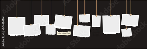 Pictures or photos frame collage. comics page grid layout abstract photo frames and digital photo wall template