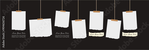 Pictures or photos frame collage. comics page grid layout abstract photo frames and digital photo wall template