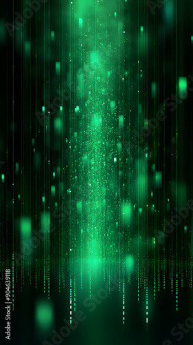 Digital technology green flashing light abstract graphic poster background