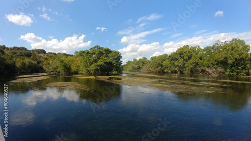 Water reflections and landscape