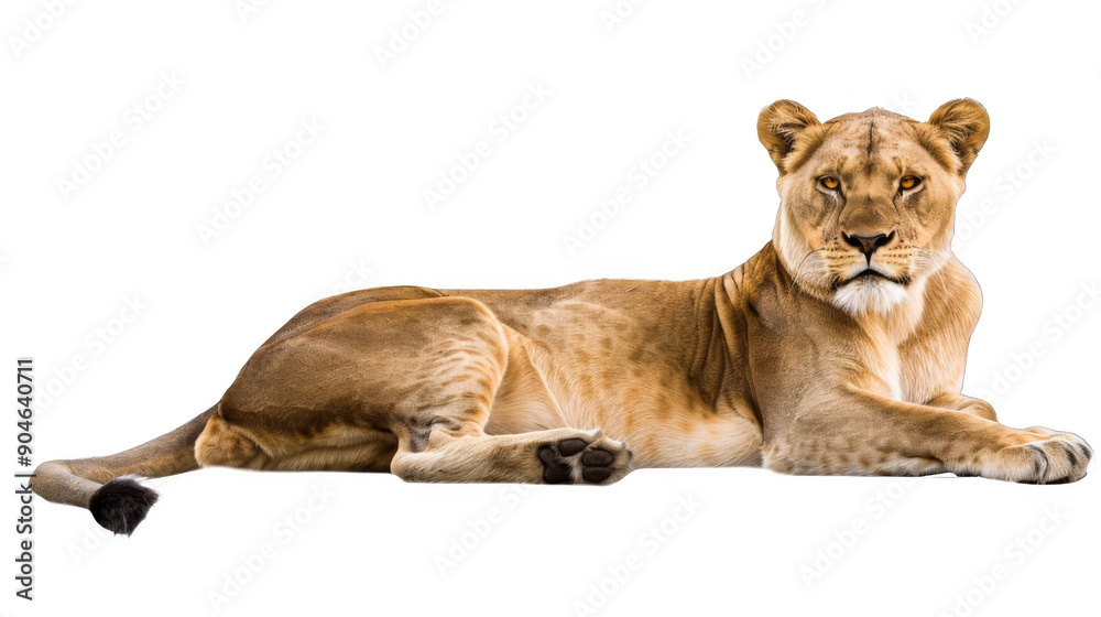 Obraz premium lion on white background