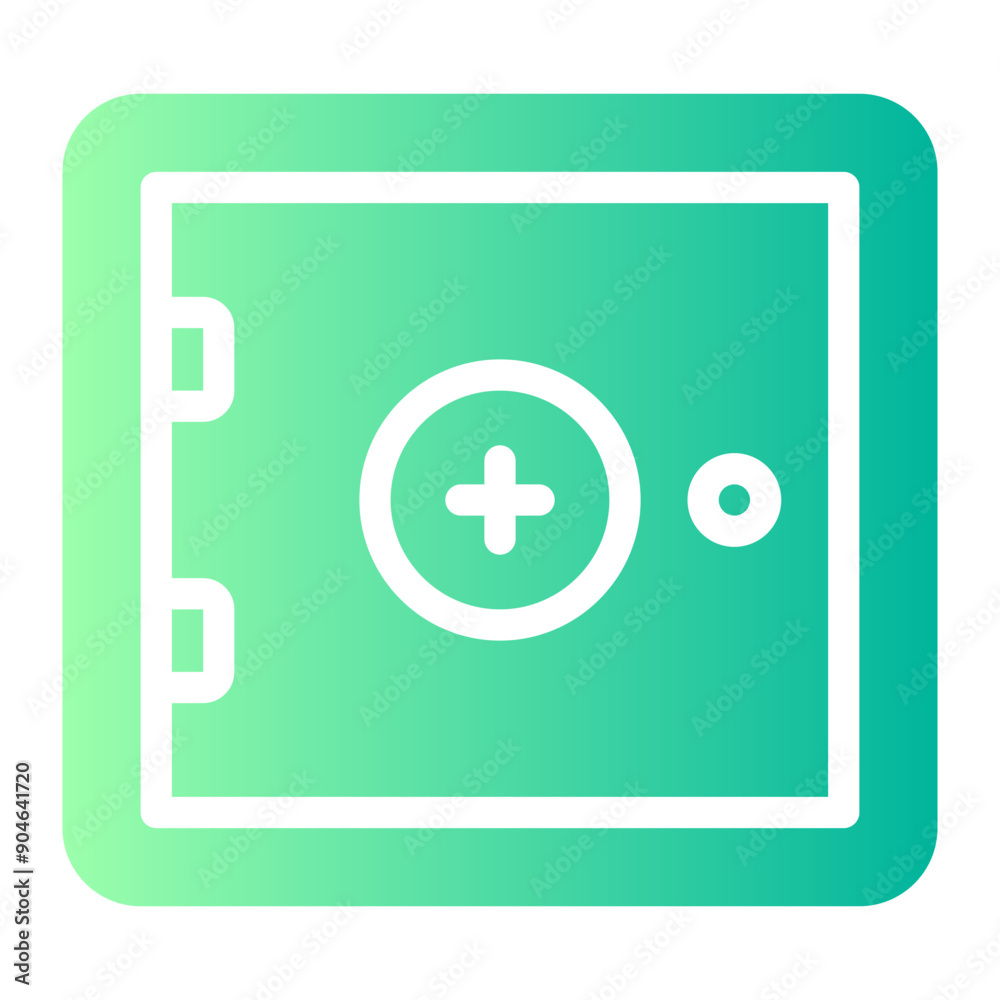 Medicine Chest gradient icon Medicine Chest gradient icon