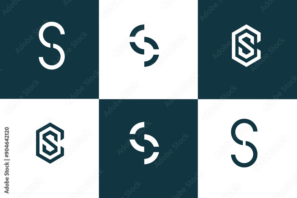 minimalistic trendy shapes letter S logo template. icons for business of digital, technology, finance, minimalistic trendy shapes letter S logo template. icons for business of digital, technology, finance,