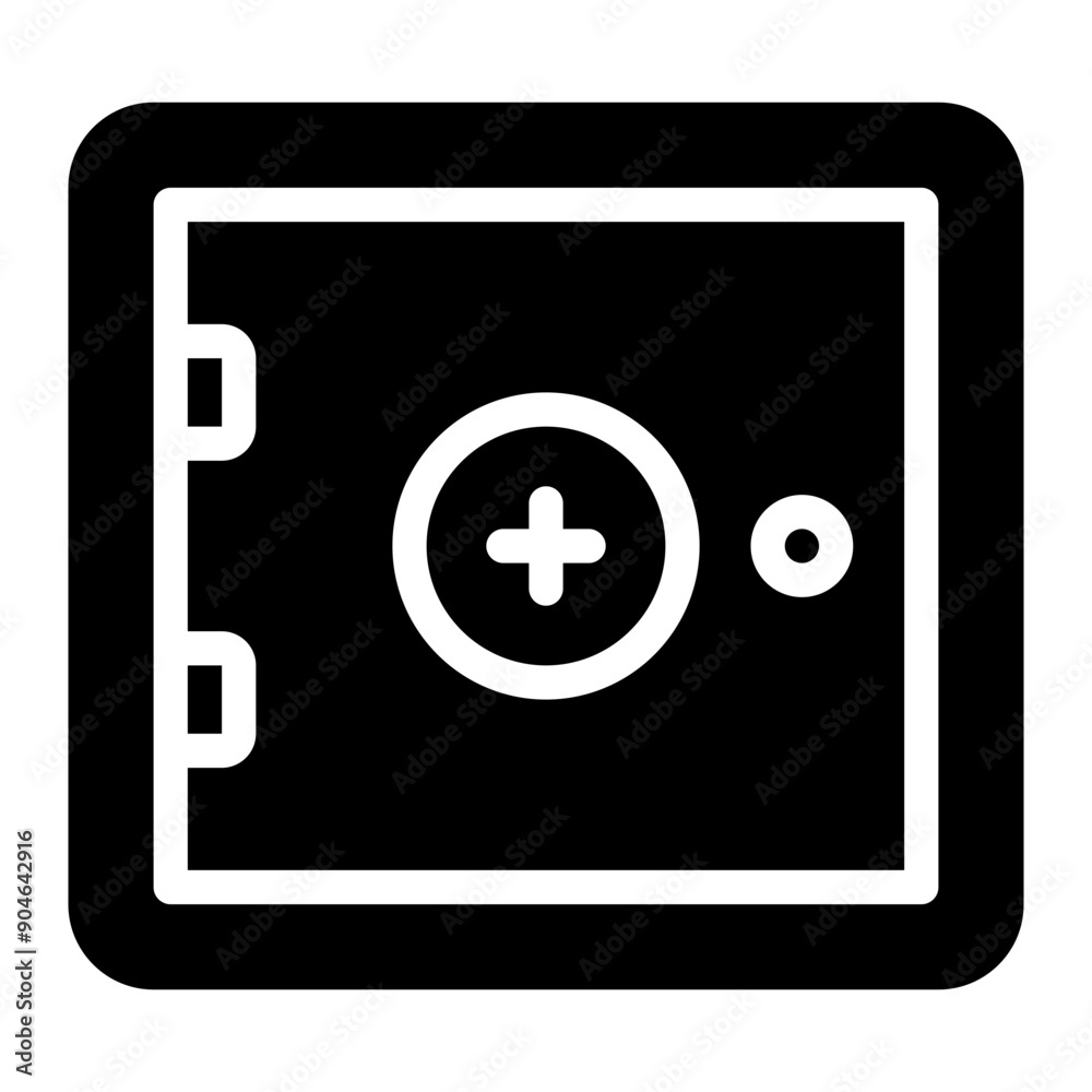 Medicine Chest glyph icon Medicine Chest glyph icon