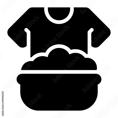 rinse glyph icon
