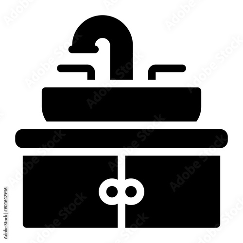 sink glyph icon
