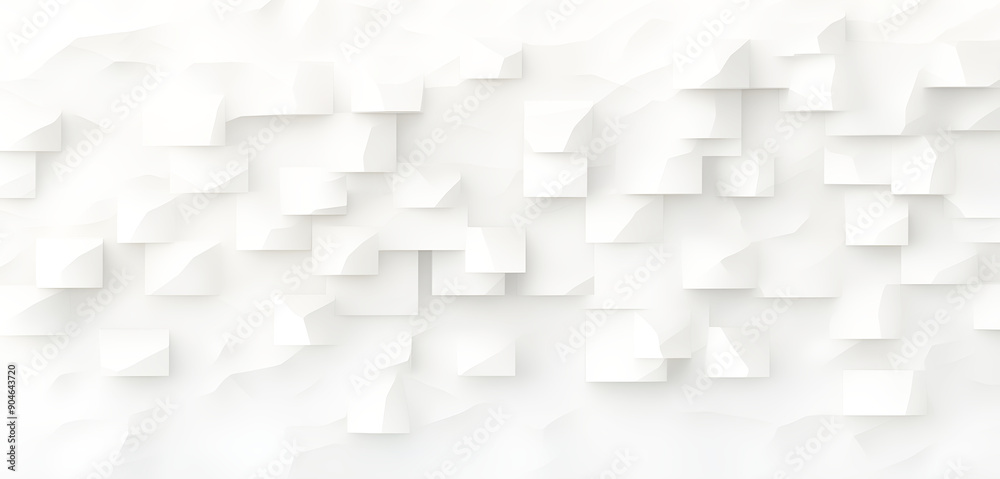 Obraz premium Elegant White Abstract Texture With Layered Geometric Forms for Modern Design Projects Background