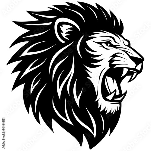 lion head vector