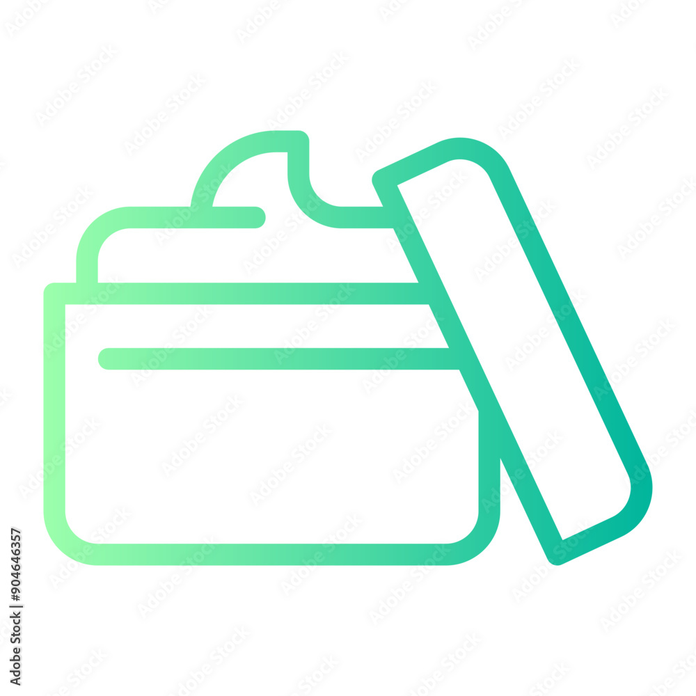 hair mask gradient icon hair mask gradient icon