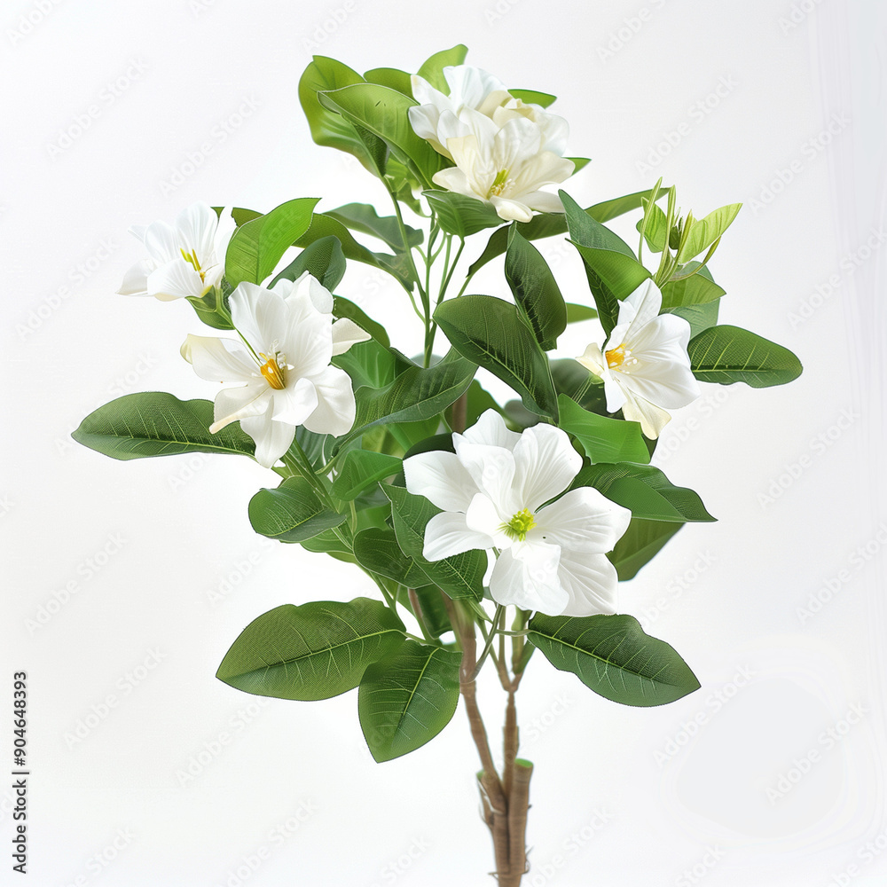 Obraz premium flowers in white background