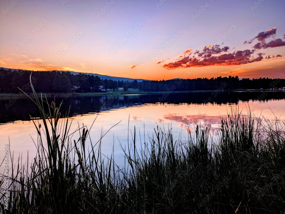 Beautiful colors reflecting on the water Beautiful colors reflecting on the water