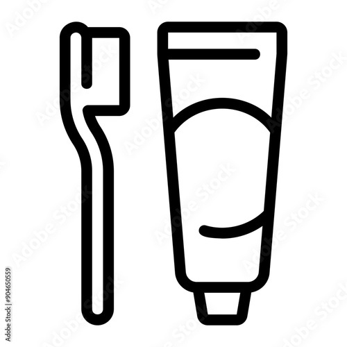 dental hygiene line icon