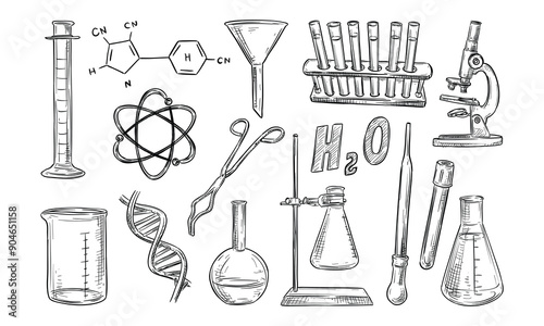 chemistry handdrawn collection