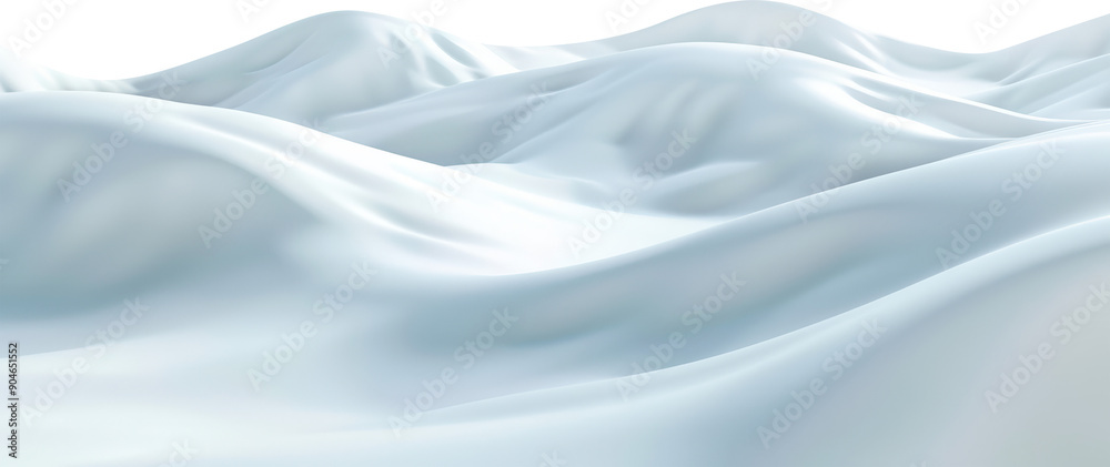 Naklejka premium Abstract White Hills In Stunning