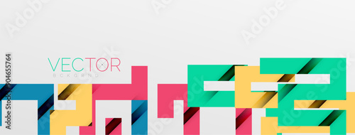 Color bend lines with shadow texture effect. Vector Illustration For Wallpaper, Banner, Background, Card, Book Illustration, landing page