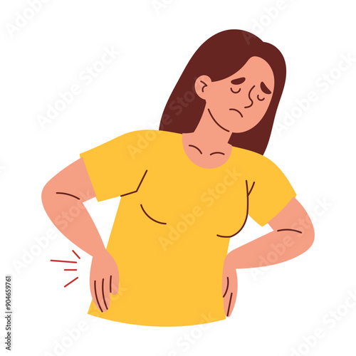 Woman Suffering from Lower Back Pain