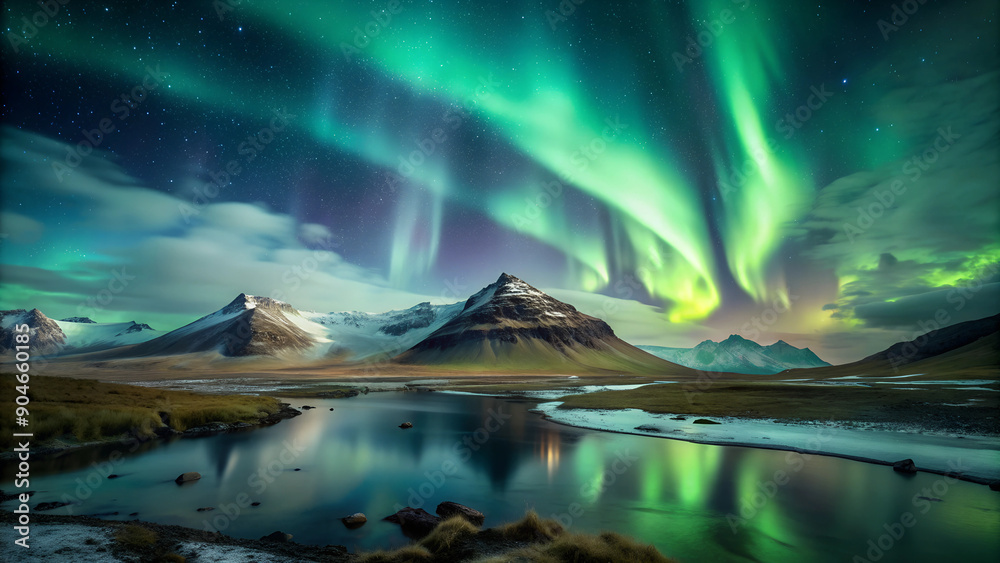 aurora in the mountains aurora in the mountains