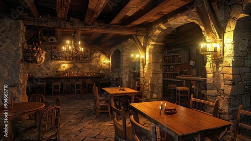 Medieval Tavern Interior