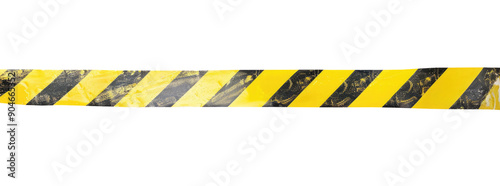 Construction ribbon isolated on transparent background photo