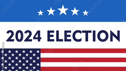 USA 2024 Presidential Elections Event Banner, background, card, poster design. Vote day 5 Nov 