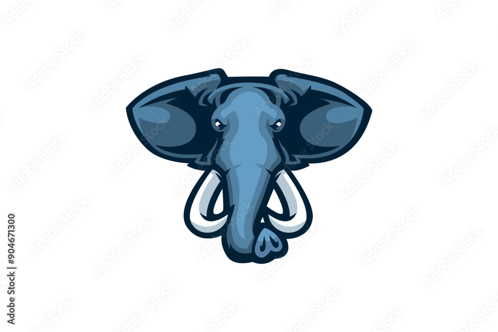 Obraz premium elephant cartoon isolated on white