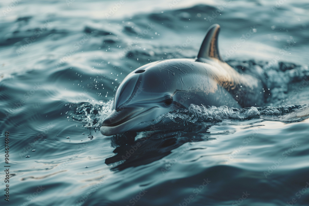 Obraz premium dolphin is jumping out of the water