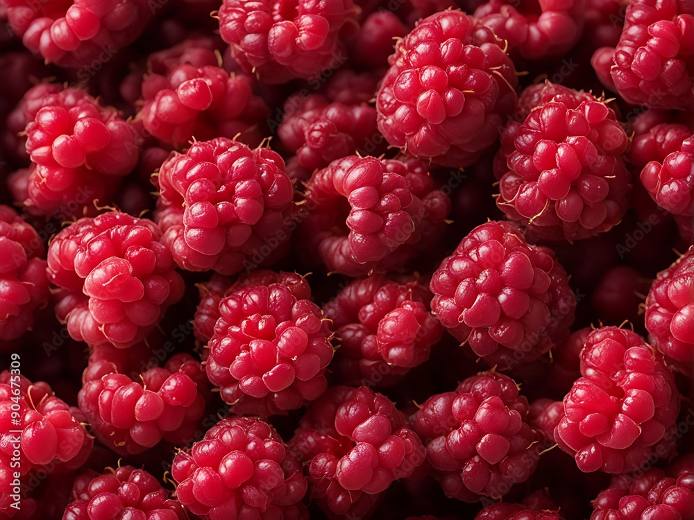 raspberry close-up background, Generative AI raspberry close-up background, Generative AI