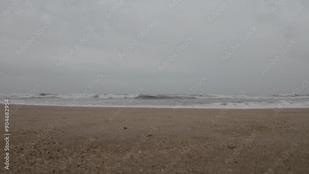 Seascape Of Tropical Beach With Gentle Rolling Waves Slow Motion Seascape Of Tropical Beach With Gentle Rolling Waves Slow Motion
