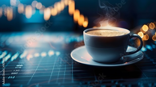 Wallpaper Mural cup, coffee, drink, tea, white, beverage, cafe, table, mug, breakfast, espresso, hot, saucer, morning, caffeine, spoon, brown, nobody, cappuccino, food, fresh, green, object, warm, black, business, ch Torontodigital.ca