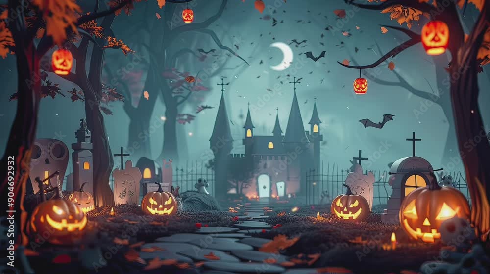 halloween night background